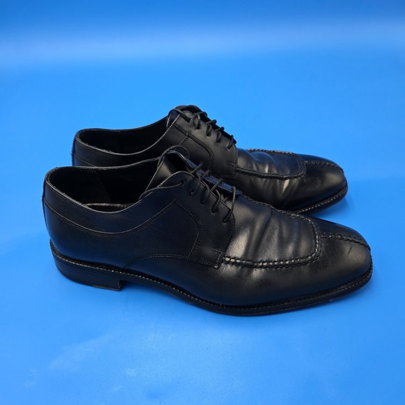 Cole Haan  Mens Black Leather Oxford‎ Dress Shoes Toe 10 M - Picture 1 of 9